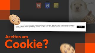 Como criar MENSAGEM DE COOKIES com HTML, CSS e JS