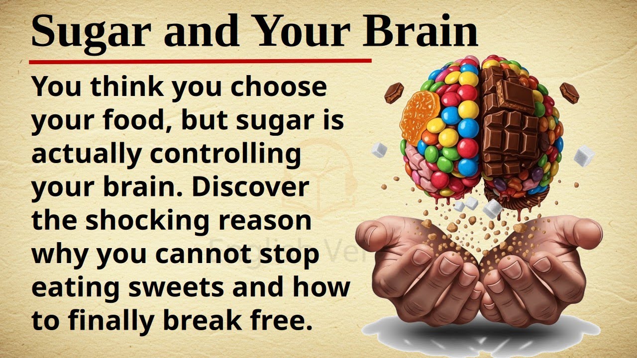 Sugar and Your Brain || 🧠🍬 Learn English Through Story Level 2 || Graded Reader 🎧