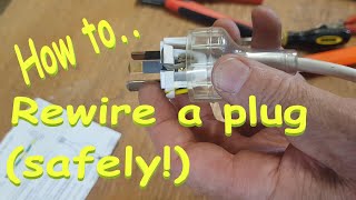 Basic tips on how to fit & wire an Australian electrical plug DIY extension cord repair/modification screenshot 3