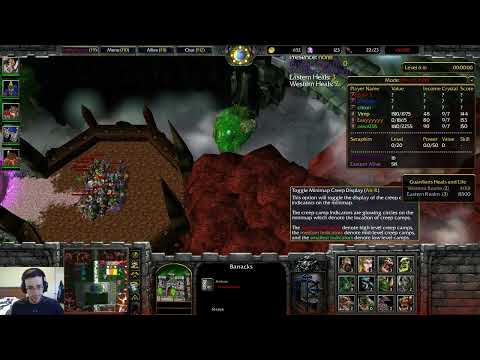 Warcraft 3 Classic: HellHalt TD Competitive #129 - INSANE Levels of Trolling and Fails!