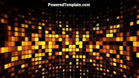Mosaic Lights PowerPoint Template by PoweredTemplate.com