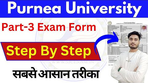 purnea university part 3 form fill up || Purnea University part 3 ka form kaise bhare 2024 @saicomputerfbg