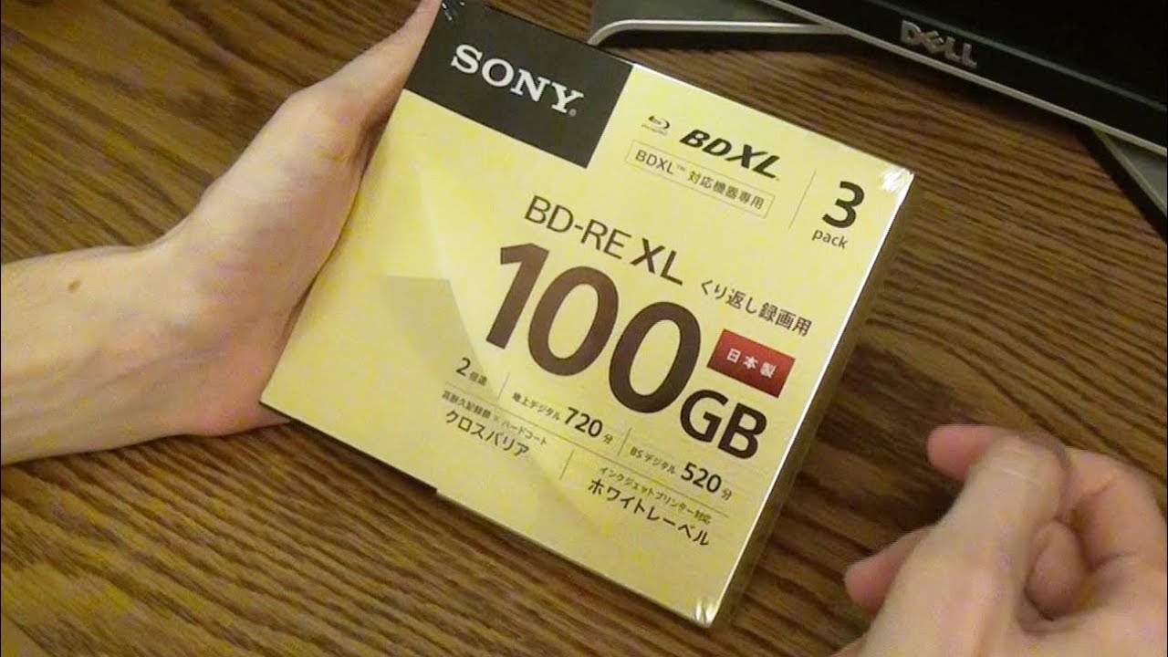 💿 Unboxing Sony BD-RE XL Disc 100GB 3BNE3VCPJ2