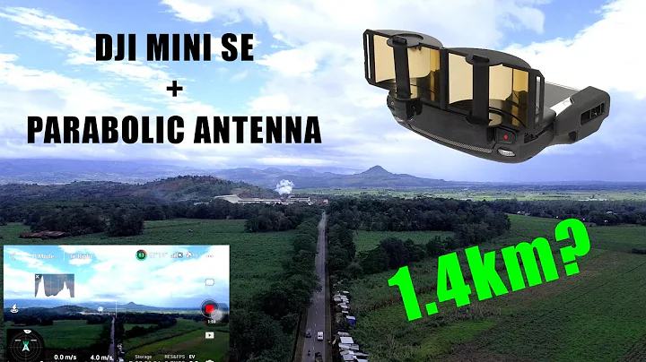 DJI MINI SE + Parabolic antenna range Test