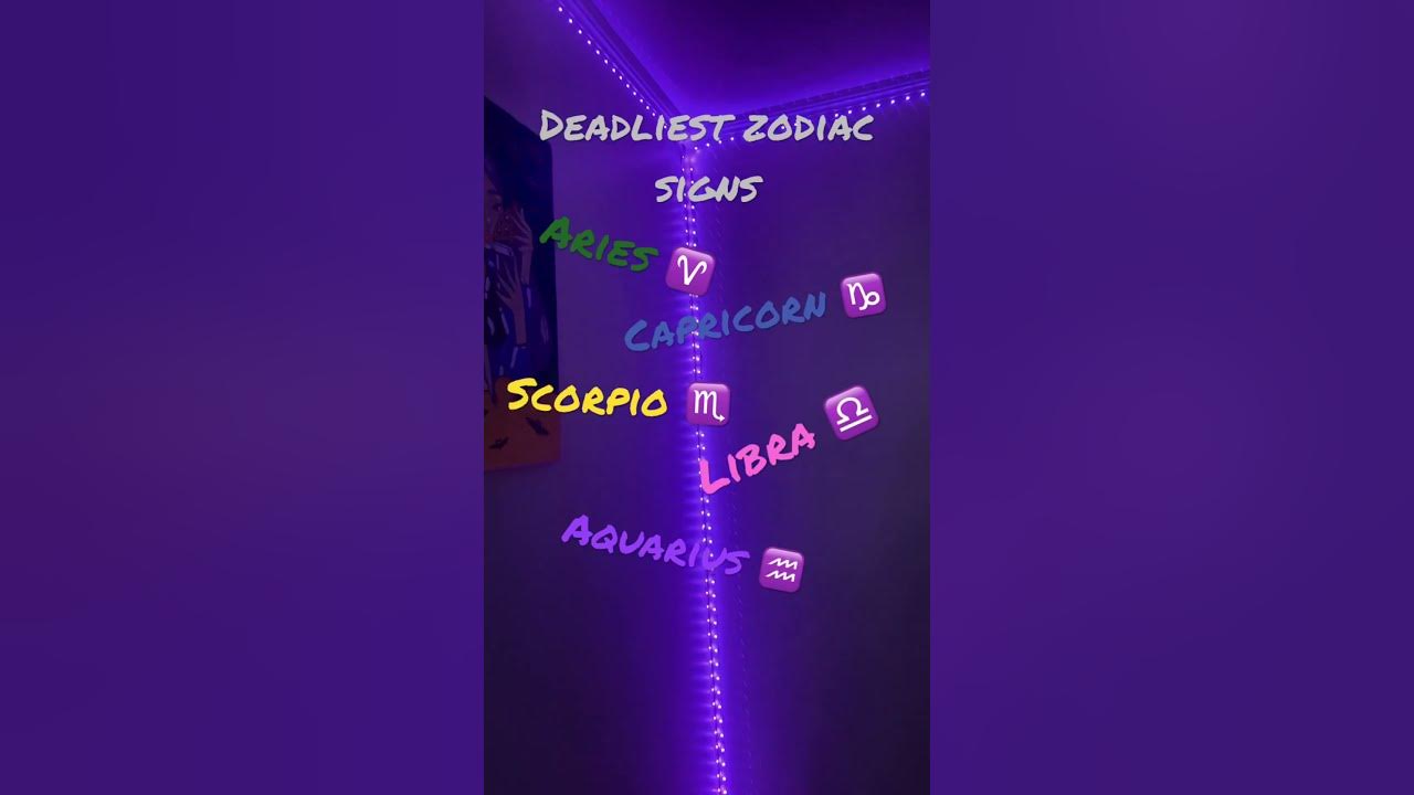 Deadliest zodiac signs zodiacsigns zodiac YouTube