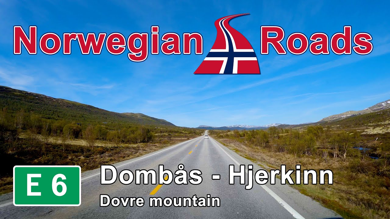 Driving E6 Dombås - Hjerkinn | Dovrefjell mountain | Norwegian Roads 4K UHD