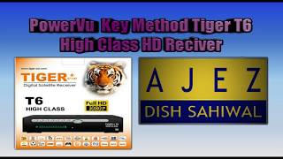 Tiger T6 High Class HD Reciver PowerVu Method Urdu/Hindi