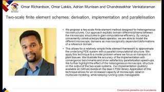 Two-scale finite element schemes: derivation, implementation and parallelisation