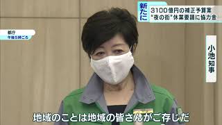 東京都がさらに3100億円の補正予算編成へ　個別の休業「協力金」も