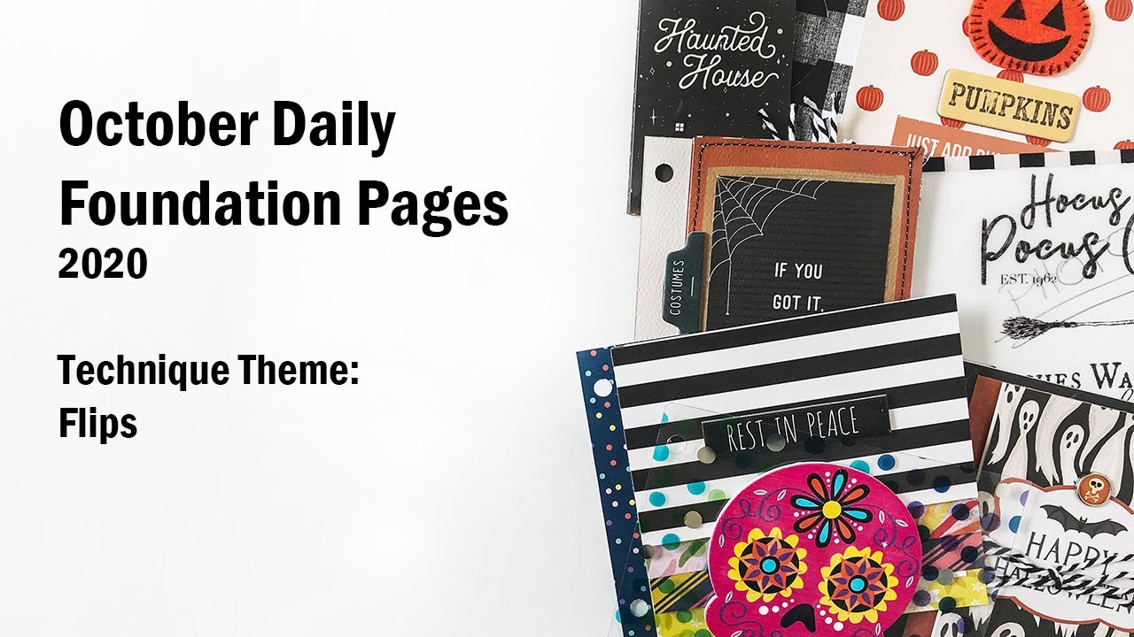 October Daily 2020 Prep | Foundation Pages | Flips
