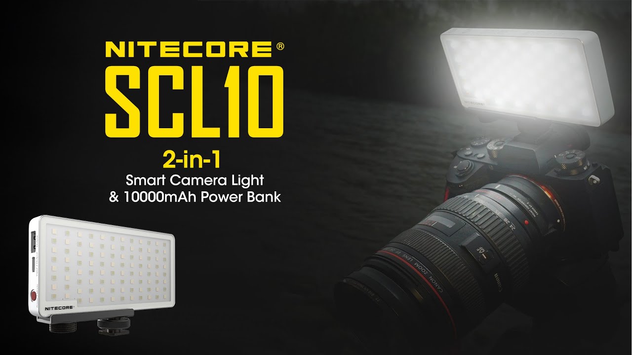 Nitecore SCL10 2-IN-1 Smart Camera Light & Powerbank
