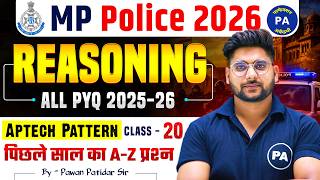 MP Police 2026 Reasoning | MP Police 2025 Reasoning PYQ - 20 | Reasoning By Pawan Patidar SIr