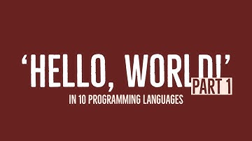 Hello World in 10 different programming Languages