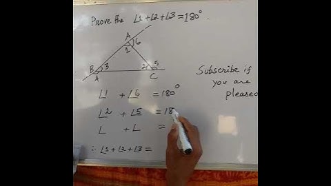 SL NO 351  Sum of  3 angels  of a triangle  is   180⁰  .#proof   #shorts  class 5 above.