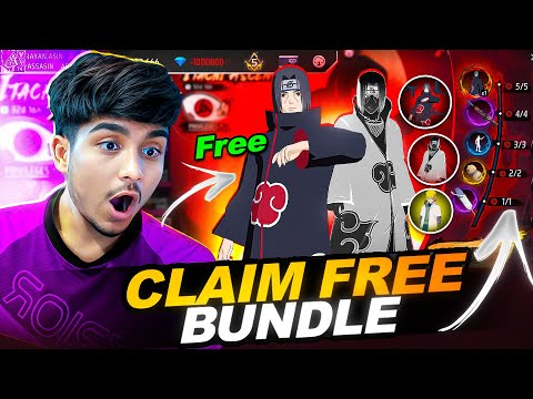 How To Get New Rare ITACHI BUNDLE Free โ ๏ธ || Free Fire Max x Naruto Collab New Event