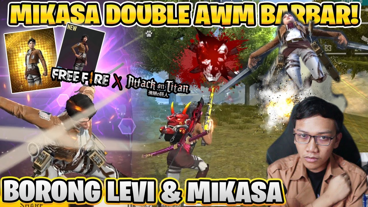 KEREN PARAH FF X AOT! BORONG SEMUANYA AUTO HEADSHOT TITAN DI BERMUDA!
