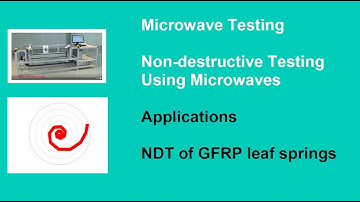 Non-Destructive Microwave Testing, Applications