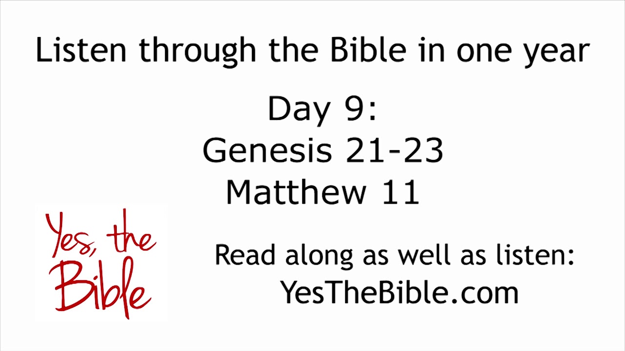Day 9 - Listen through the Bible in one year