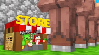 How Mikey and JJ Opened The TINIEST STORE in Minecraft (Maizen)