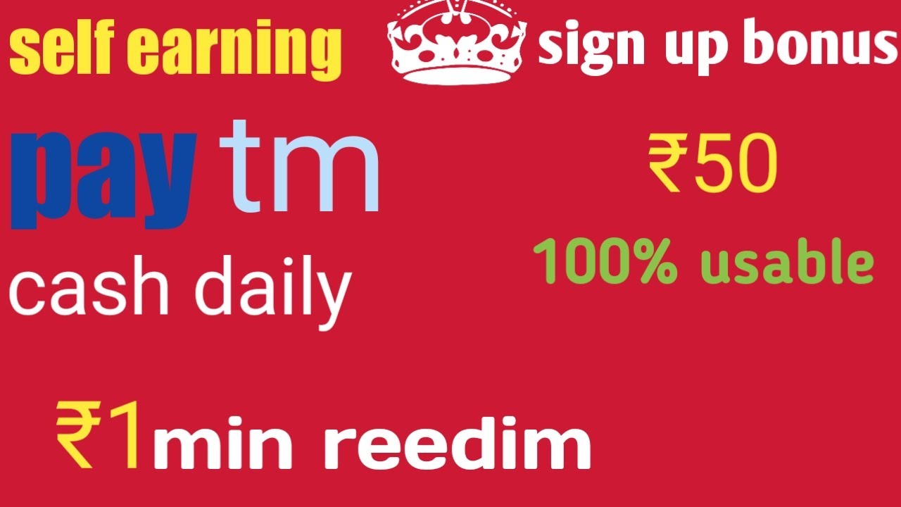 Minimum withdraw ₹1 paytm cash app || instant paytm new earning app 2020 || free paytm cash