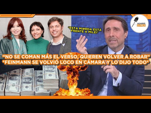 FEINMANN SE VOLVIÓ LOCO EN CÁMARA Y DIJO DE TODO POR LAS ELECCIONES: "LA GENTE NO SE COMA EL VERSO"