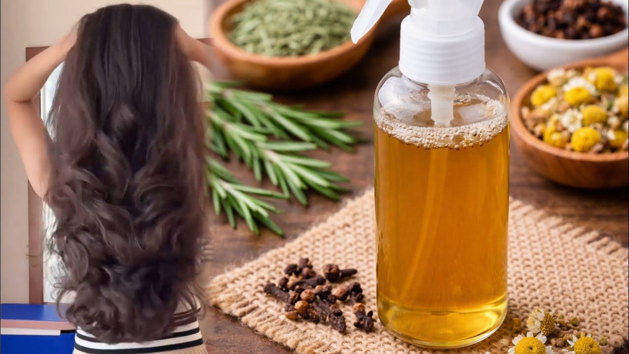 بخاخ الأعشاب السحري لإنبات الشعر ووقف التساقط | نتيجة ملحوظة خلال أسابيع