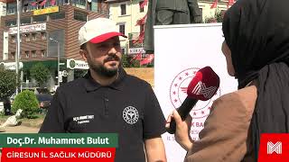 Giresun İl Sağlık Müdürü Doçdrmuhammet Bulut Ile Dünya İlk Yardım Günü Etkinliği Hakkında Röportaj