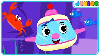 Wheels On The Bus Underwater | Songs for Kids , Baby Songs, Kids Songs @NurseryRhymesJunior