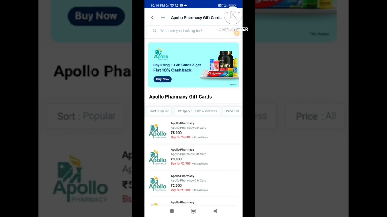 BUY APOLLO GIFT CARD, GET 10% FLAT DISCOUNT ON FMCG PRODUCTS ANY APOLLO PHARMACY STORE.