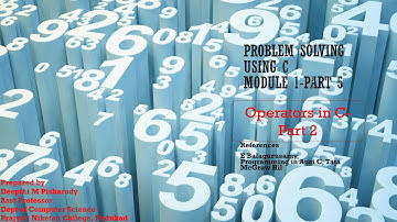 Problem Solving Using C  Operators Part 2 (Language- Malayalam)