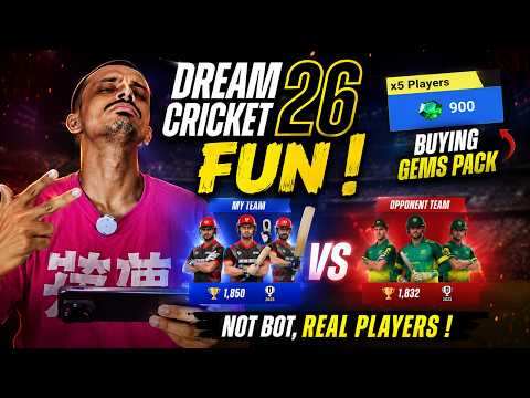 FUN or BORING ? Real Players Not BOTs Test Me in Dream Cricket 2026 Ep 2