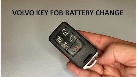 Volvo XC60 XC70 V60 V70 S60 S80 Key Fob Battery Replacement