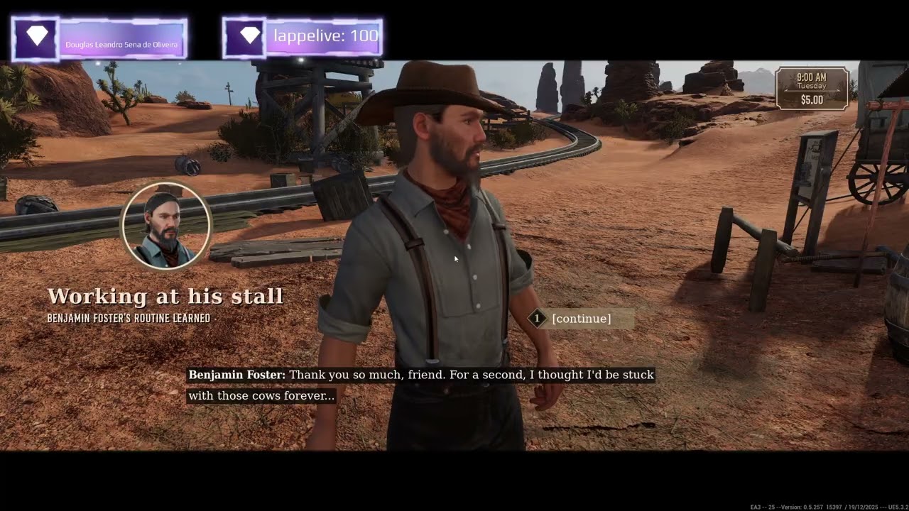 Day 1 as a Cowboy Life Simulator- Broke, Lost, and Horse-less