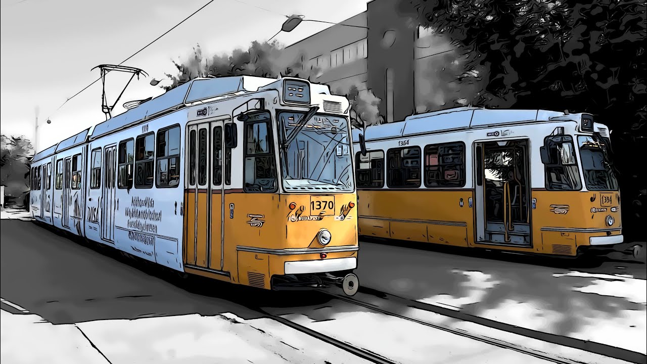 [24-23] Közvágó - Orczy - Jászai 🚃 (4K50, HDR)