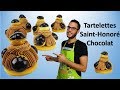 recette TARTELETTES SAINT-HONORE CHOCOLAT / Chocolate saint-honoré tartlets (EN subs)