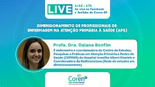 COREN-SP SEM FRONTEIRAS: DIMENSIONAMENTO DE PROFISSIONAIS DE ENFERMAGEM NA ATENÇÃO PRIMÁRIA À SAÚDE