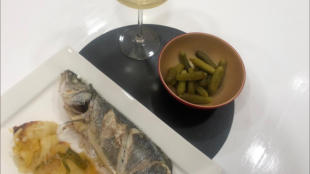 LUBINA CON GUARNICIÓN EN MICROONDAS. ULTRAPRO TUPPERWARE