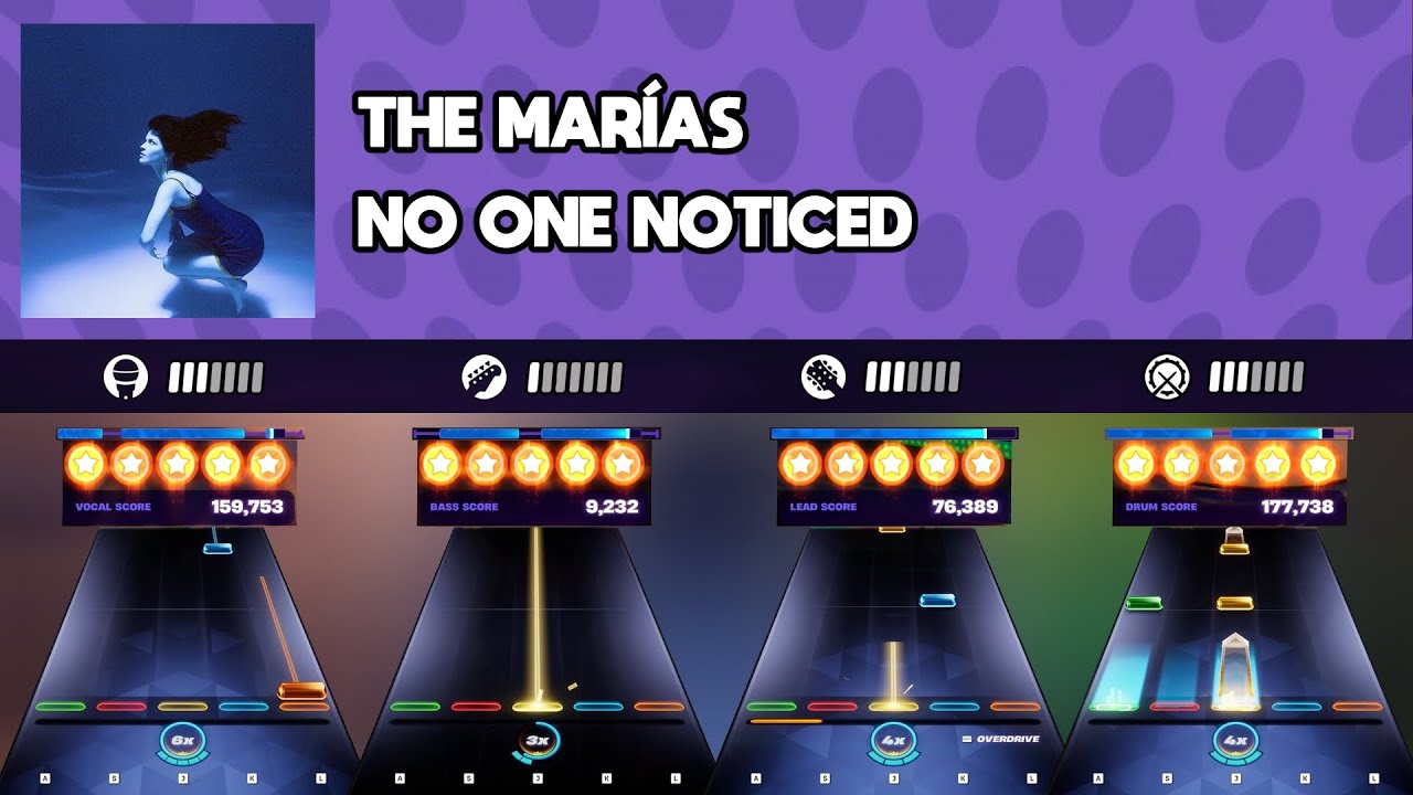 [Fortnite Festival] The Marías - No One Noticed || All Instruments ...