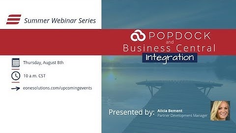 Integrating Business Central and Popdock