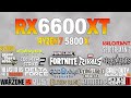 RX 6600 XT + Ryzen 7 5800x - Test in 21 Games