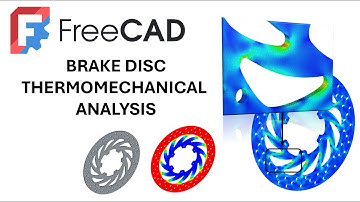 Thermomechanical Simulation of a Motorcycle Brake Disc in FreeCAD
