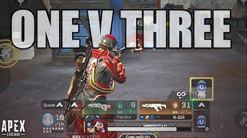 1v3 Clutch Octane ⚡Apex Legends Mobile