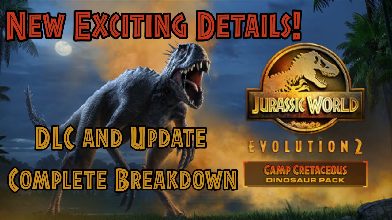 TONS of Awesome New DLC and Update Details! - Complete Breakdown - Camp Cretaceous Dinosaur Pack