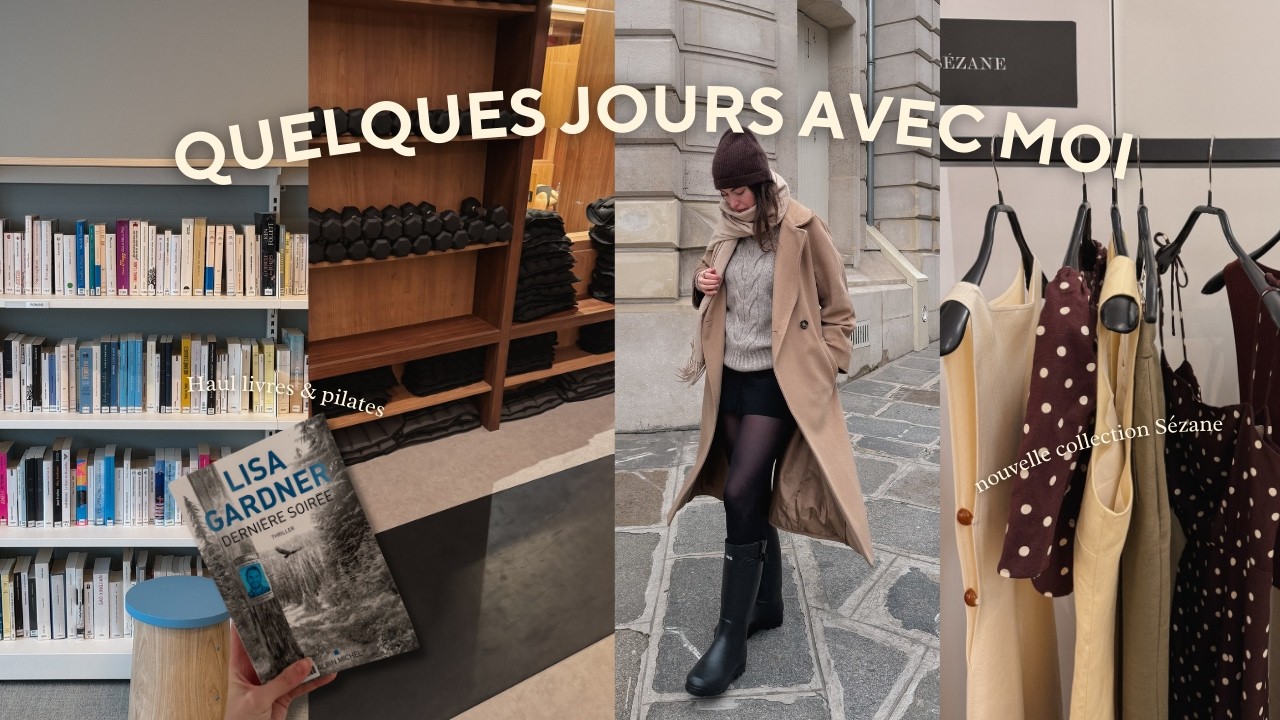 Vlog Printemps à Paris✨ Nouvelle collection Sézane, haul livres & journée pluvieuse