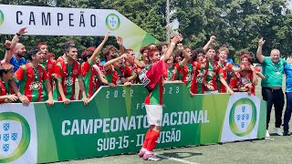 A consagração dos campeões nacionais Sub-15 II Divisão