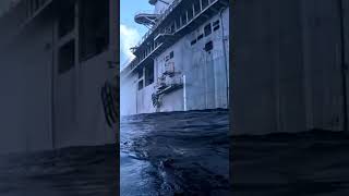 US Deploys Kamikaze Drone Boats to Sink Battleship in Awesome Exercise #shorts