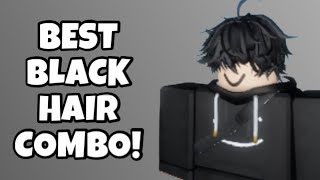 cabelo boy  Black hair roblox, Black emo hair, Boy hairstyles