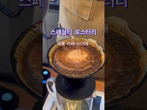 커피에 진심이라면 가야 할 계룡 카페 사이애☕️ 눈과 입이 모두 즐거운 스페셜티 불새커피 핸드드립! #카페사이애 #계룡카페 #스페셜티 #로스터리카페 #핸드드립 #불새 #카페추천