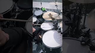 Christoph Schneider (Rammstein) drumset soundcheck by Rossi Rossberg 2023 Resimi