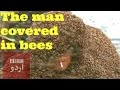 Man covered in stinging bees sets record in china